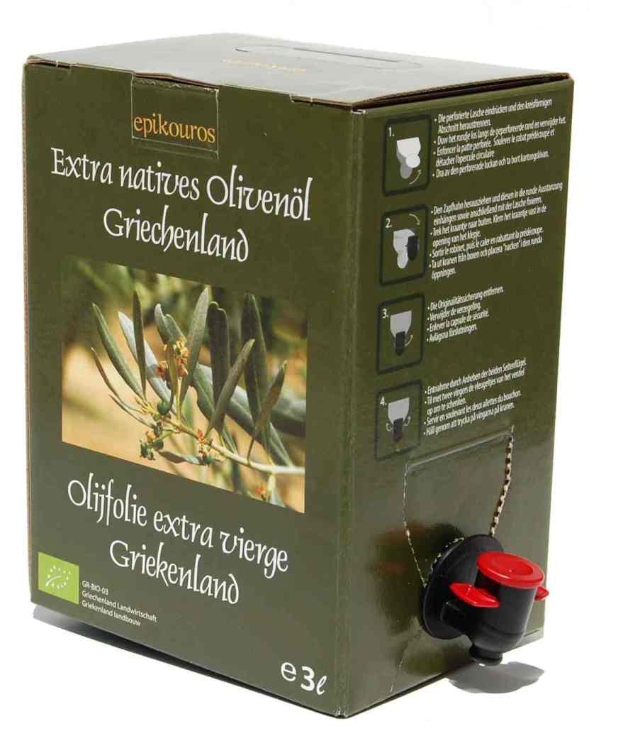 Oliven�l extra nativ, 3l Bag in Box, Bio